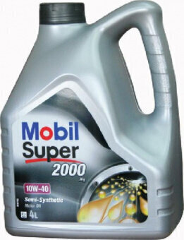 Mobil Super 2000 10W40 4L cena un informācija | Motoreļļas | 220.lv