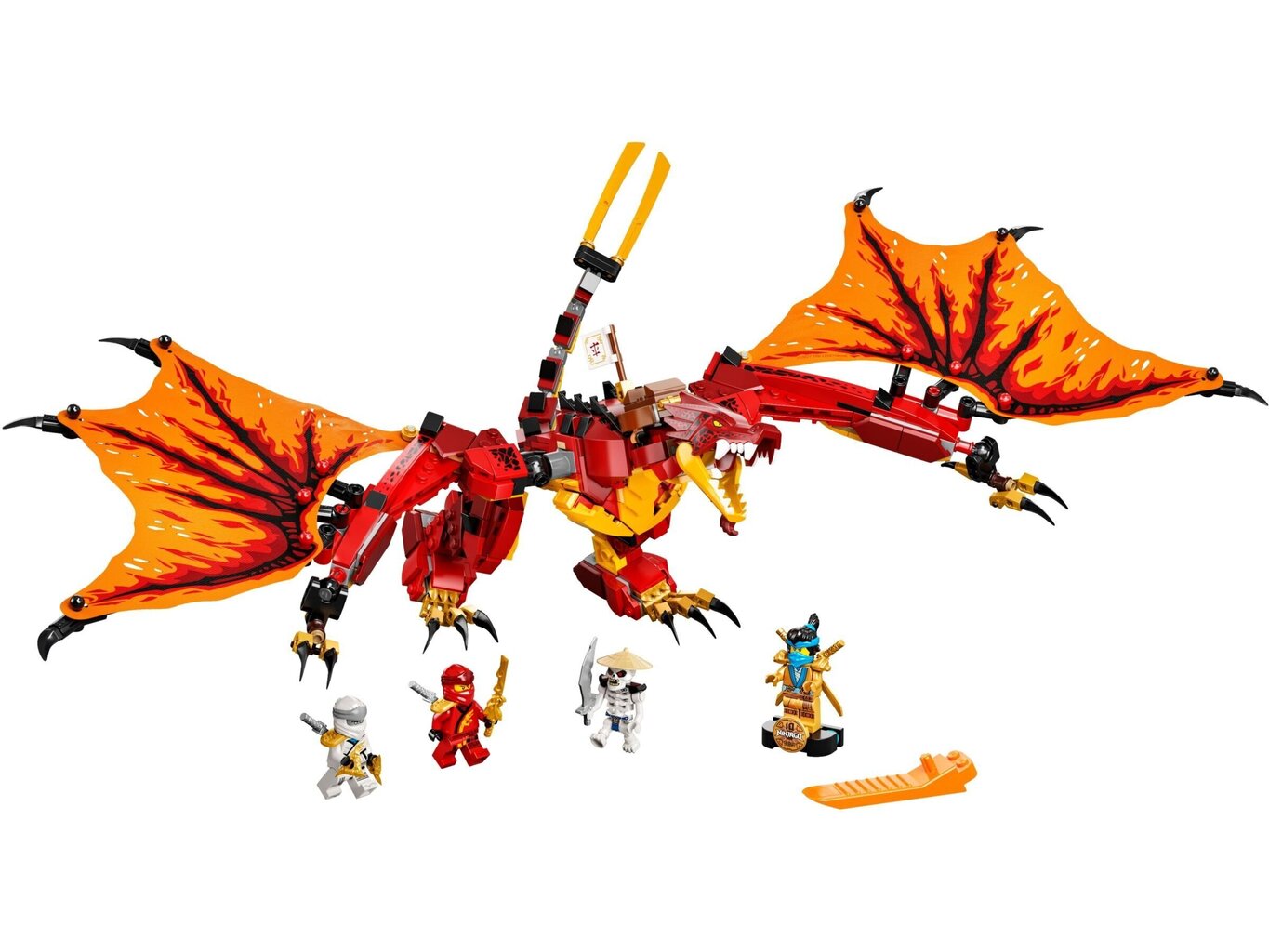 71753 LEGO® NINJAGO Uguns pūķa uzbrukums cena un informācija | Konstruktori | 220.lv
