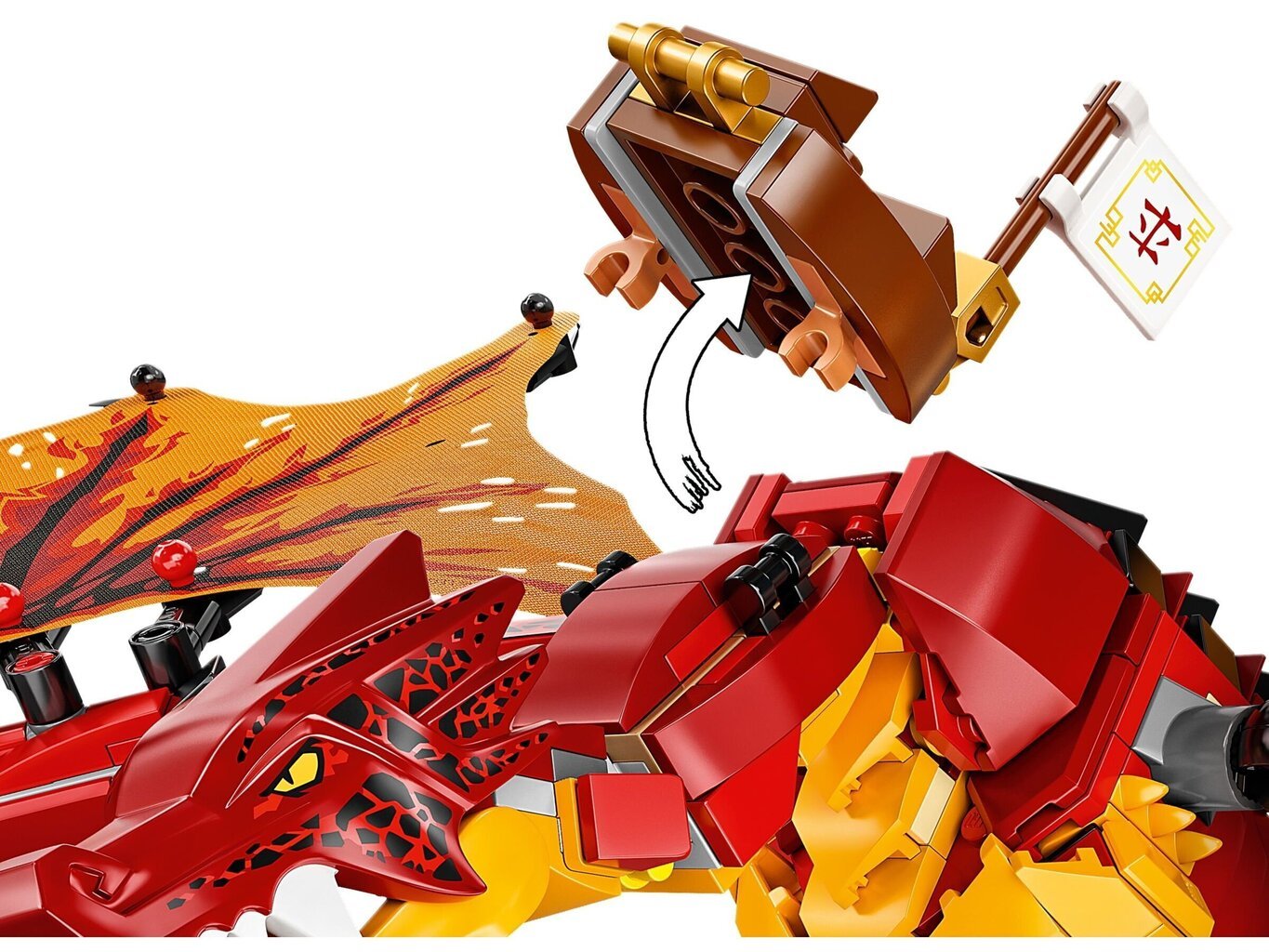 71753 LEGO® NINJAGO Uguns pūķa uzbrukums cena un informācija | Konstruktori | 220.lv