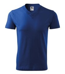 V-neck футболка Unisex ярко-синяя цена и информация | Мужские футболки | 220.lv