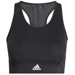 Спортивный бюстгальтер для женщин Adidas 3-Stripes Sport Bra Top W GL3806, черный цена и информация | Бюстгальтеры | 220.lv