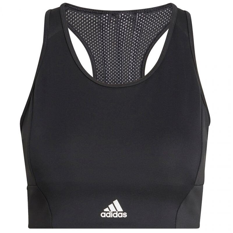 Sieviešu sporta krūšturis Adidas 3-Stripes Sporta Bra Top W GL3806, melns цена и информация | Krūšturi | 220.lv