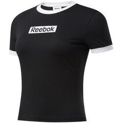 Спортивная футболка женская Reebok Training Essentials Linear Logo Tee W FK6681, 51598, черная цена и информация | Спортивная одежда для женщин | 220.lv