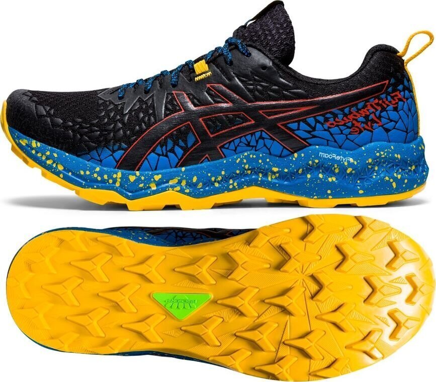 Skriešanas apavi vīriešiem Asics FujiTrabuco Lyte 1011A700-002, 41 1/2, melni цена и информация | Sporta apavi vīriešiem | 220.lv