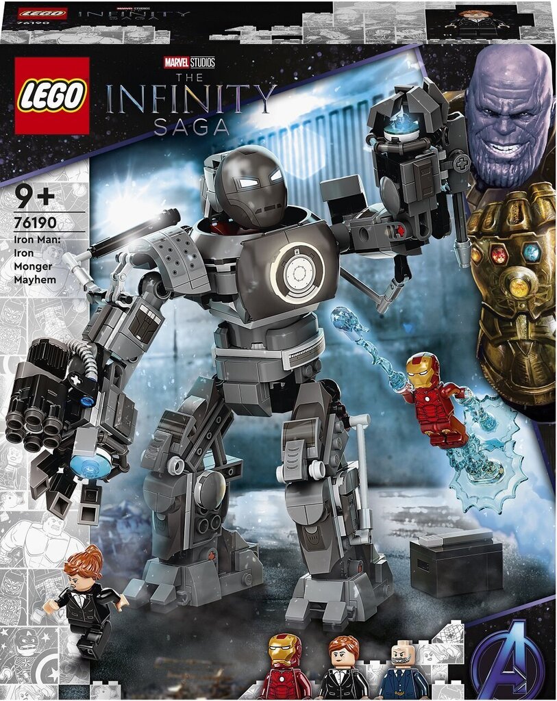 76190 LEGO® Super Heroes Iron Monger chaosas cena un informācija | Konstruktori | 220.lv