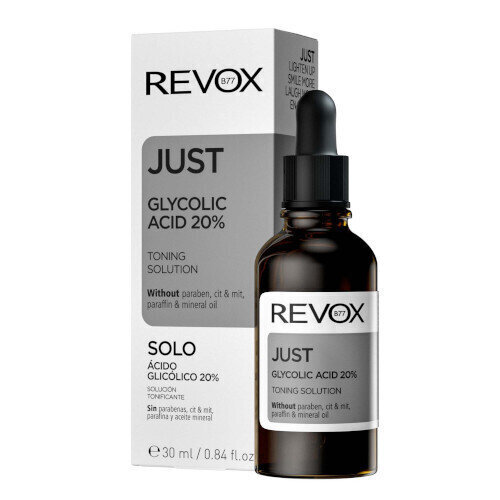 Revuele Revox Just Glikolskābes sejas serums, 30 ml cena un informācija | Serumi sejai, eļļas | 220.lv