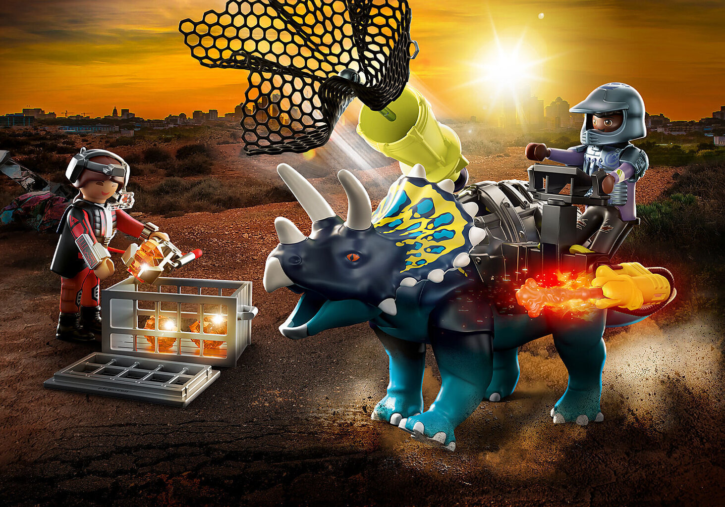 70627 PLAYMOBIL® Dino Rise, Triceratops: Battle for the Legendary Stones  цена | 220.lv