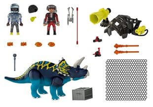 70627 PLAYMOBIL® Dino Rise, Triceratops: Battle for the Legendary Stones цена и информация | Конструкторы и кубики | 220.lv