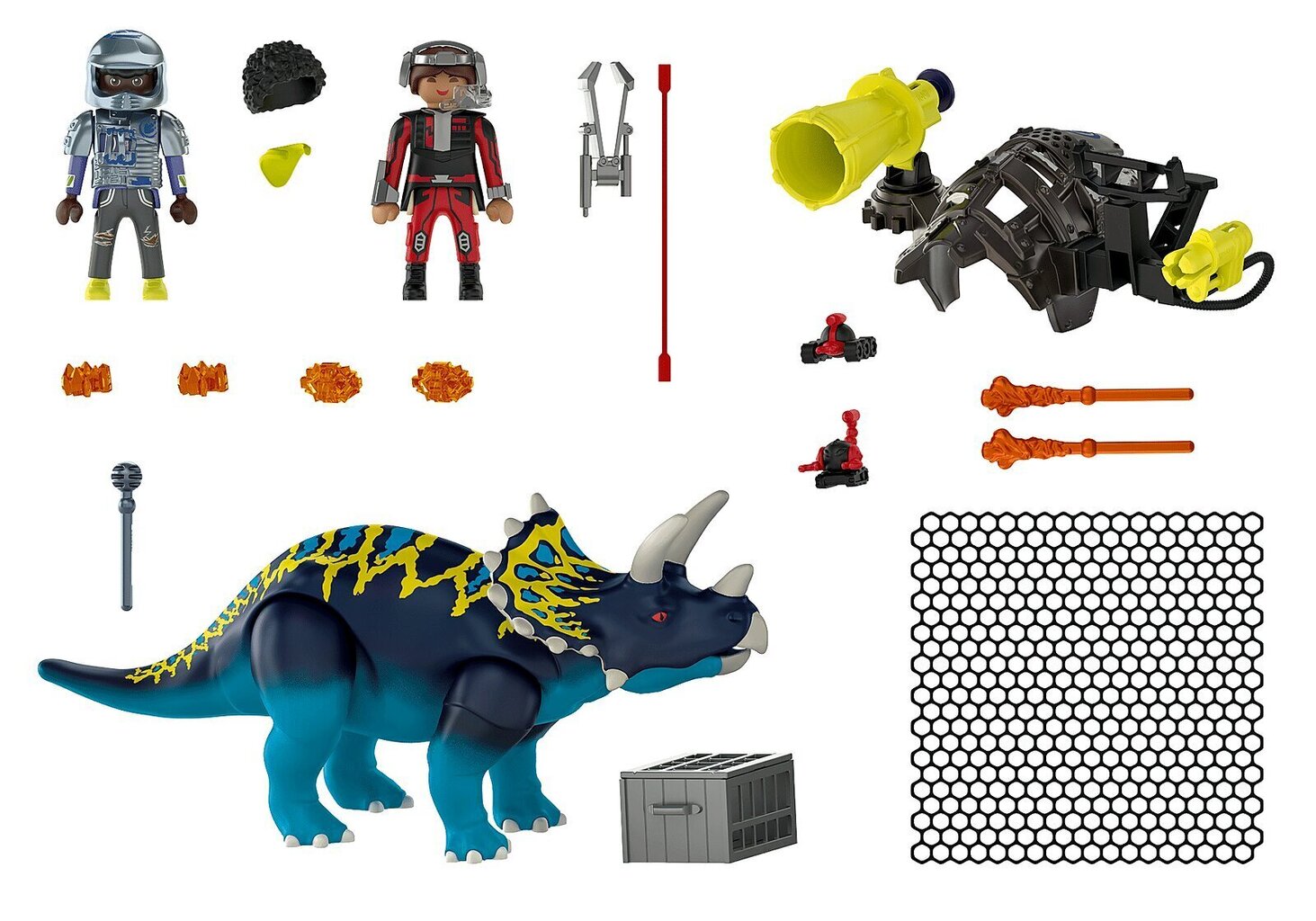 70627 PLAYMOBIL® Dino Rise, Triceratops: Battle for the Legendary Stones цена и информация | Konstruktori | 220.lv