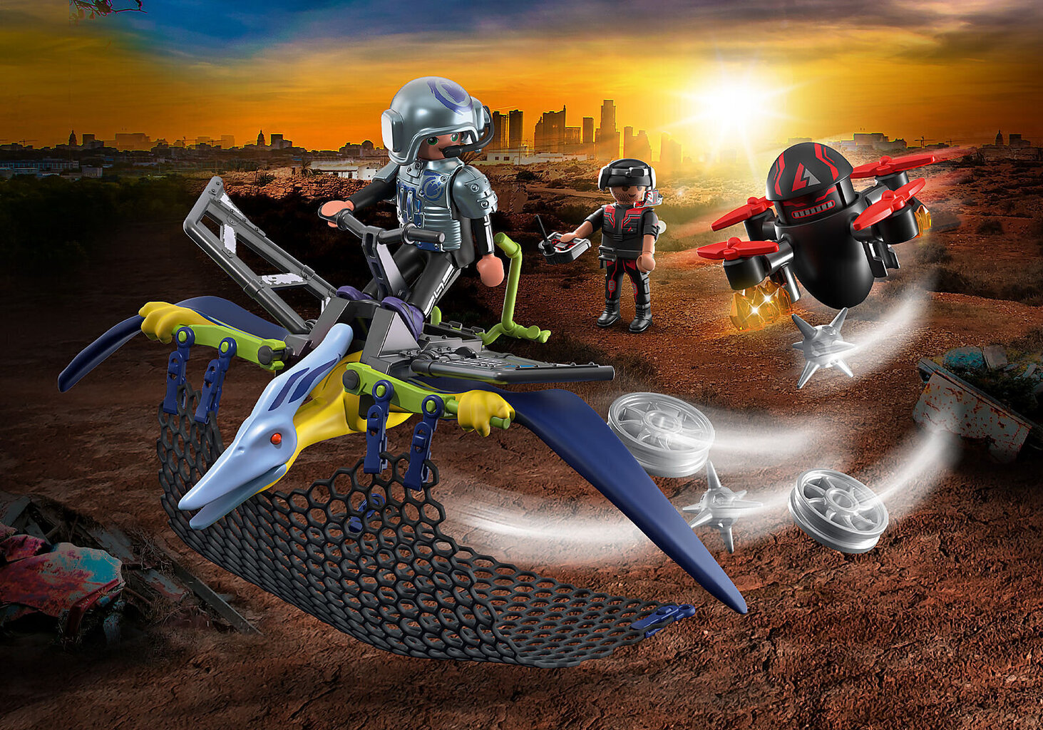 70628 PLAYMOBIL® Dino Rise, Pteranodon: Drone Strike cena un informācija | Konstruktori | 220.lv