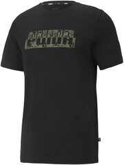 Puma T-Krekli Core Camo Graphic Tee Cotto Black 588497 01/M cena un informācija | Vīriešu krekli | 220.lv