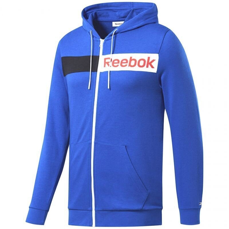 Džemperis vīriešiem Reebok Logo FZ HM FK6117, zils cena un informācija | Vīriešu jakas | 220.lv