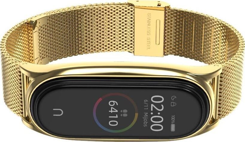 Tech-Protect Watch Strap Milanese Band Gold цена и информация | Viedpulksteņu un viedo aproču aksesuāri | 220.lv