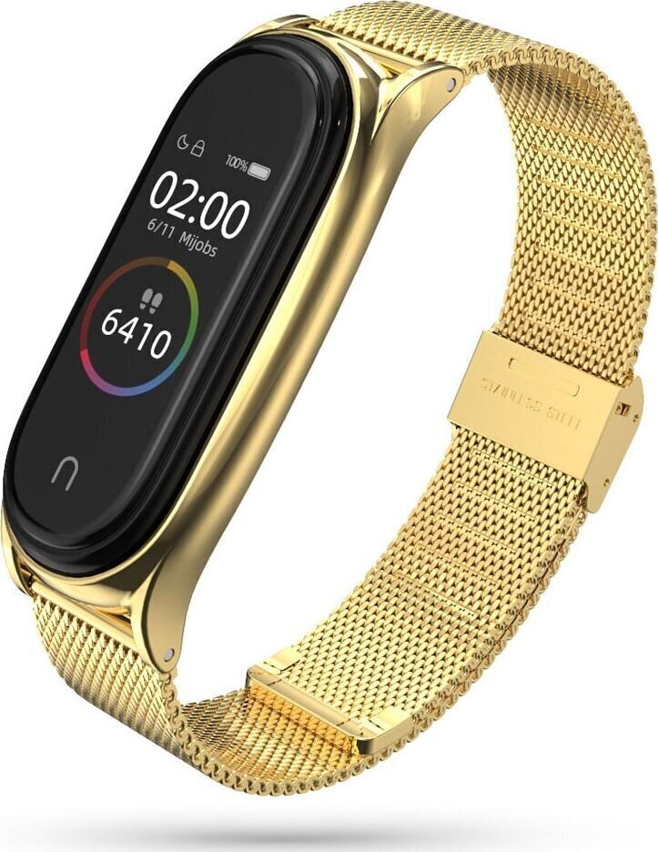 Tech-Protect Watch Strap Milanese Band Gold cena un informācija | Viedpulksteņu un viedo aproču aksesuāri | 220.lv