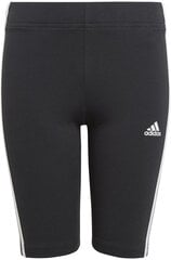 Adidas Šorti G 3S Bk Short Black GN4090/152 цена и информация | Шорты из футера с поясом на резинке для девочек Gulliver, разноцветные | 220.lv