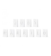 Мешочки для свечей "Just married" 11,5 х 19 х 7 см. цена и информация | Праздничные декорации | 220.lv