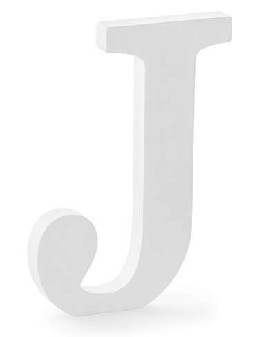 Koka burts J, balts, 14,5 x 20 cm цена и информация | Svētku dekorācijas | 220.lv