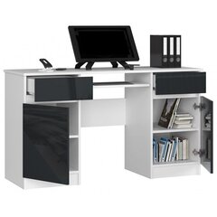 Письменный стол NORE A5, белый/темно-серый цена и информация | Компьютерные, письменные столы | 220.lv