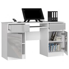 Письменный стол NORE A5, белый/светло-серый цена и информация | Компьютерные, письменные столы | 220.lv
