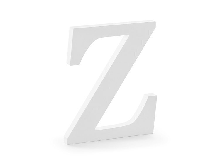Koka burts Z, balts, 17 x 20 cm cena un informācija | Svētku dekorācijas | 220.lv
