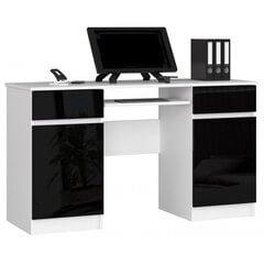 Письменный стол NORE A5, белый/черный цена и информация | Компьютерные, письменные столы | 220.lv