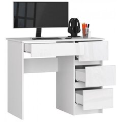 Письменный стол NORE A7, правый вариант, белый цена и информация | Компьютерные, письменные столы | 220.lv