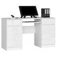Письменный стол NORE A5, белый, глянцевый