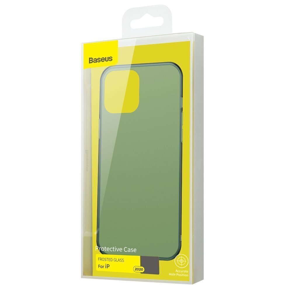 Telefona vāciņš Baseus Wing Case Ultrathin, piemērots iPhone 12 Pro / iPhone 12, zaļš (WIAPIPH61N-06) cena un informācija | Telefonu vāciņi, maciņi | 220.lv