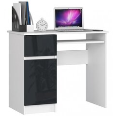 Письменный стол NORE Piksel, левый вариант, белый/темно-серый цена и информация | Компьютерные, письменные столы | 220.lv