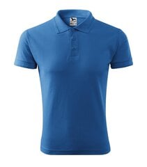 Мужская футболка поло Pique Polo Polo Shirt, azure синий цена и информация | Мужские футболки | 220.lv