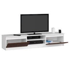 TV galdiņš NORE K160 2D 1P, balts/brūns cena un informācija | TV galdiņi | 220.lv