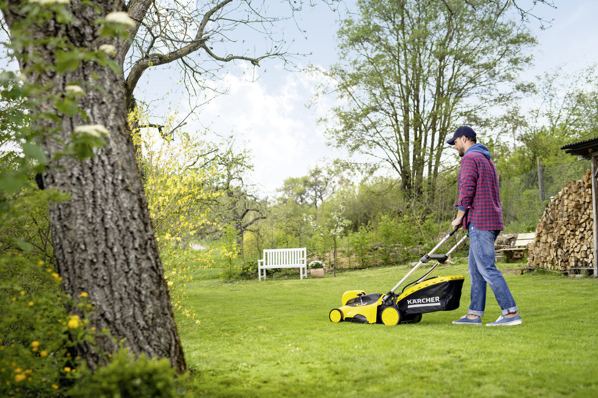 Akumulatora zāles pļāvējs Karcher LMO 36-46 Battery cena un informācija | Zāles pļāvēji | 220.lv