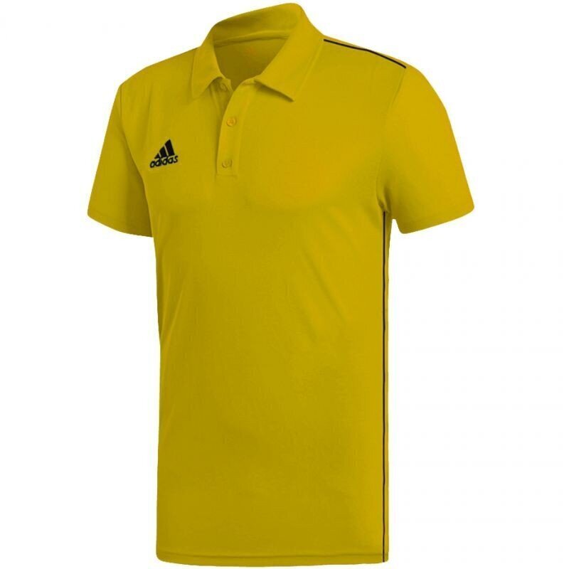 Vīriešu polo T-krekls Adidas Core 18 Climalite Polo M FS1902, dzeltens cena un informācija | Sporta apģērbs vīriešiem | 220.lv