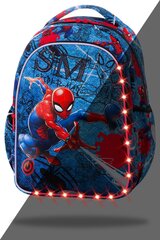 Рюкзак со светодиодной подсветкой CoolPack Joy S LED Disney Spiderman цена и информация | Школьные рюкзаки, спортивные сумки | 220.lv