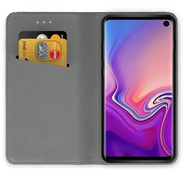 Maciņš Smart Magnet Xiaomi Redmi Note 10 5G melns cena un informācija | Telefonu vāciņi, maciņi | 220.lv