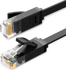 Tīkla kabelis Ugreen NW102 RJ45, Cat.6, UTP, 0,5 m, melns цена и информация | Кабели и провода | 220.lv