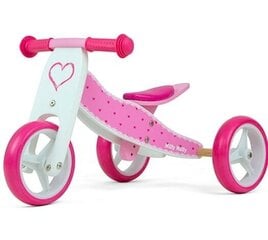 Балансировочный трехколесный велосипед / велосипед Milly Mally Jake Hearts, розовый цена и информация | Балансировочные велосипеды | 220.lv