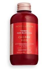 Daļēji noturīga matu krāsa gaišiem matiem Revolution Haircare London Tones for Blondes, 150 ml, Cherry Red cena un informācija | Matu krāsas | 220.lv