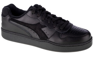 Sporta apavi vīriešiem Diadora Mi Basket Low 501-176733-01-80013, melni цена и информация | Кроссовки для мужчин | 220.lv