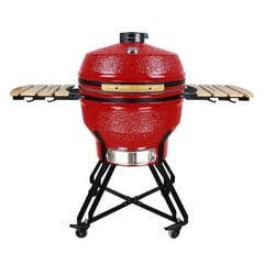 Kamado grils ar piederumiem Zyle XX Large, ZY26KSRDSET, 66 cm, sarkans cena un informācija | Grili | 220.lv