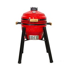 Kamado grils ar piederumiem Zyle 39,8 cm, Starter, ZY16KSRDSET, sarkans cena un informācija | Zyle Kamado Sports, tūrisms un atpūta | 220.lv