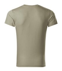 Футболка для мужчин Slim Fit V-neck, светлого цвета хаки цена и информация | Мужские футболки | 220.lv