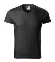 Футболка для мужчин Slim Fit V-neck, графитового цвета цена и информация | Мужские футболки | 220.lv