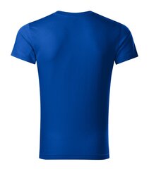 Футболка для мужчин Slim Fit V-neck, ярко-синяя цена и информация | Мужские футболки | 220.lv