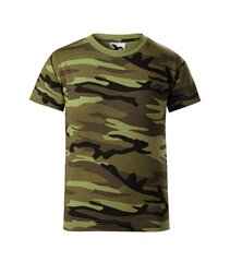 Футболка Camouflage для детей, зеленый камуфляж  цена и информация | Рубашки для мальчиков | 220.lv