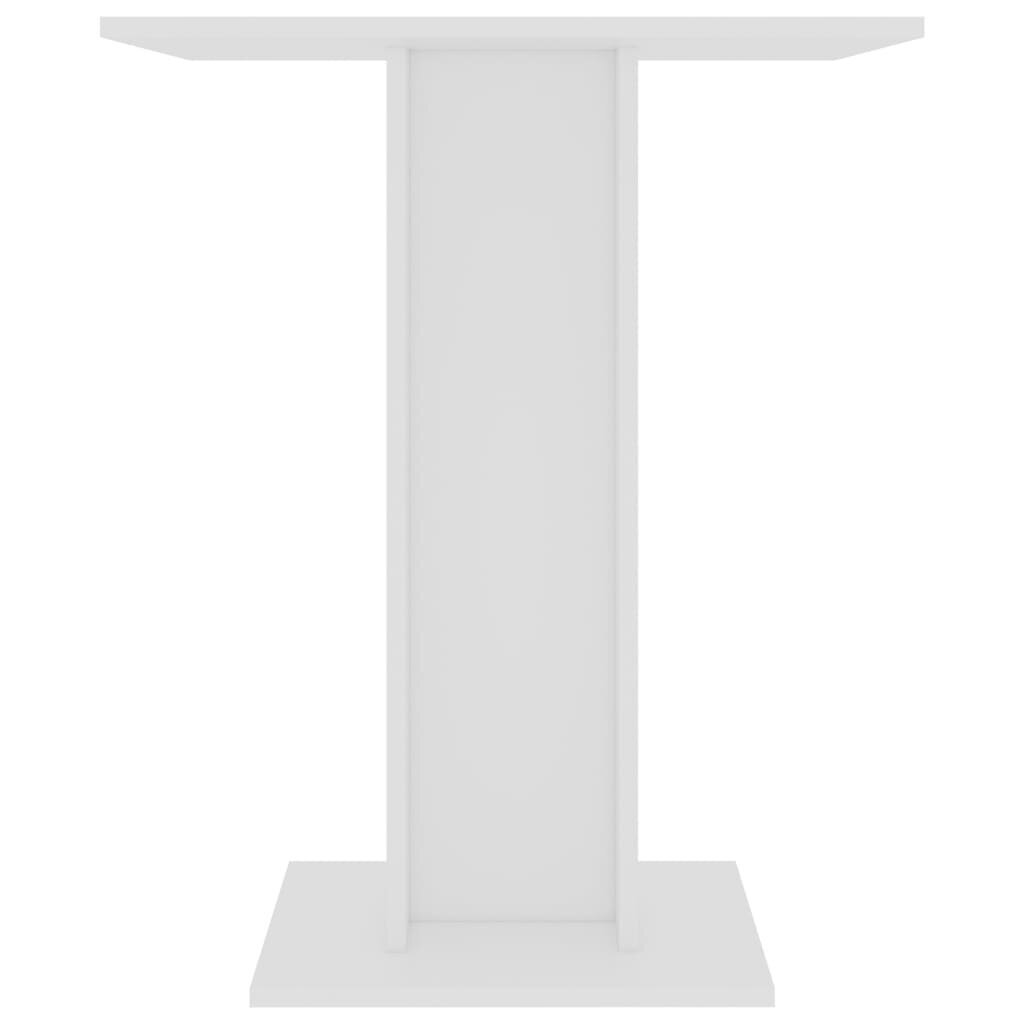 vidaXL bistro galds, balts, 60x60x75 cm, kokskaidu plāksne цена и информация | Virtuves galdi, ēdamgaldi | 220.lv