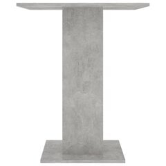 vidaXL bistro galds, betonpelēks, 60x60x75 cm, kokskaidu plāksne цена и информация | Кухонные и обеденные столы | 220.lv