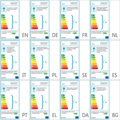 vidaXL āra LED sienas lampa, 2 gab., divvirzienu, noapaļota cena un informācija | Āra apgaismojums | 220.lv