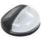 vidaXL āra solārās sienas lampas, 12 gab., LED, apaļas, melnas цена и информация | Āra apgaismojums | 220.lv