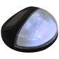 vidaXL āra solārās sienas lampas, 12 gab., LED, apaļas, melnas cena un informācija | Āra apgaismojums | 220.lv